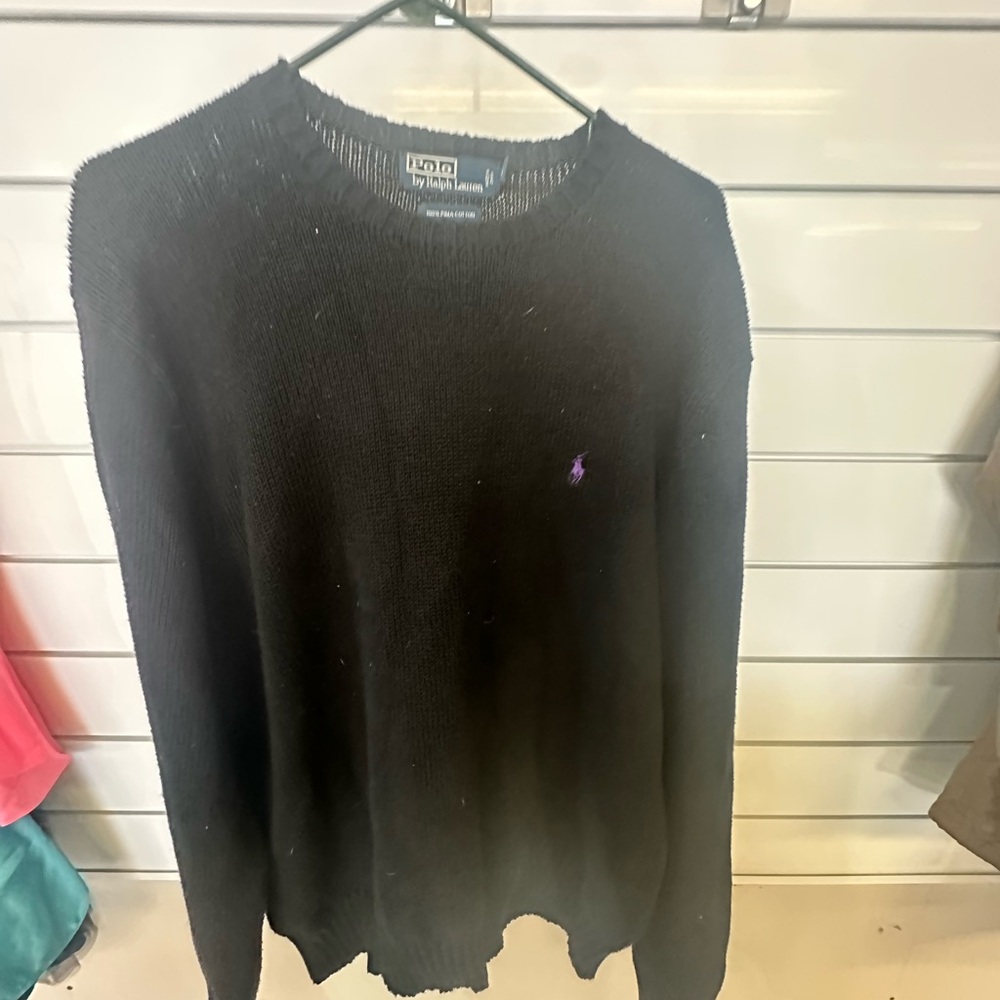 Ralph Lauren Black Crewneck Sweater